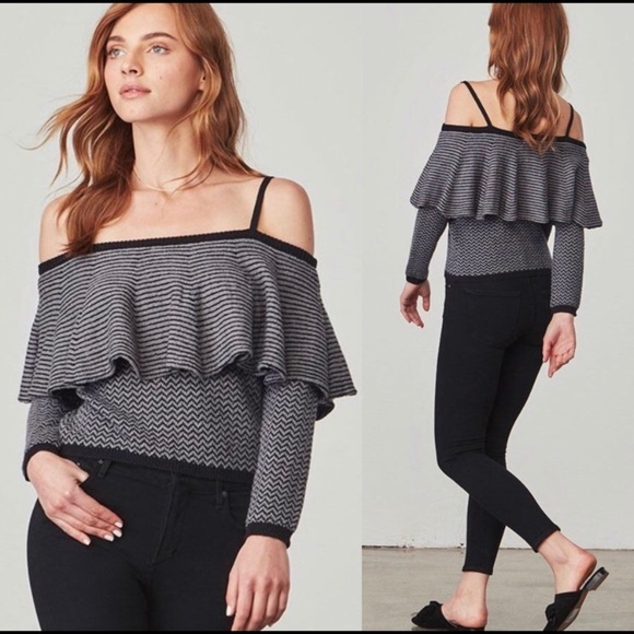 NWT BB Dakota Debeney Cold Shoulder Sweater - Picture 1 of 5